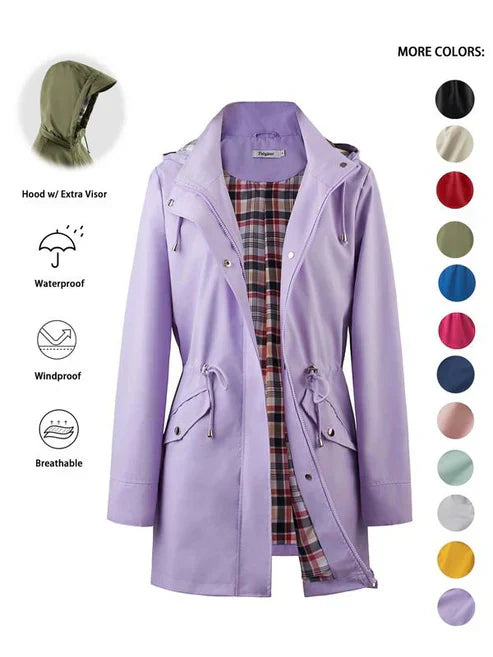 ❤️🔥New Arrival-50% Off🥰Solid Color Casual Jackets, Waterproof and Windproof Coats, Hooded Windbreakers