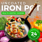 ⏳Time-limited Special 50% Off⌛Uncoated Thick Iron Pot