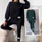 🍂Autumn Promotion 40%💕Women's Casual Sweatshirt Leggings Set